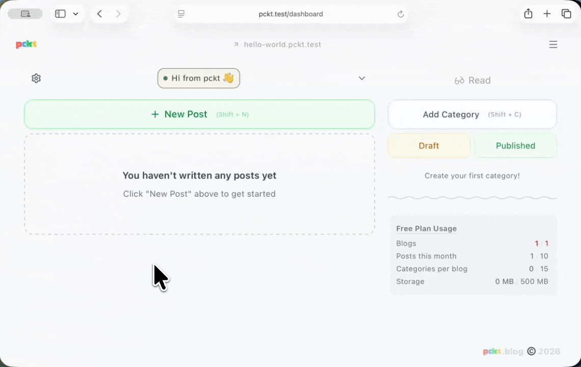 Start your blogging journey